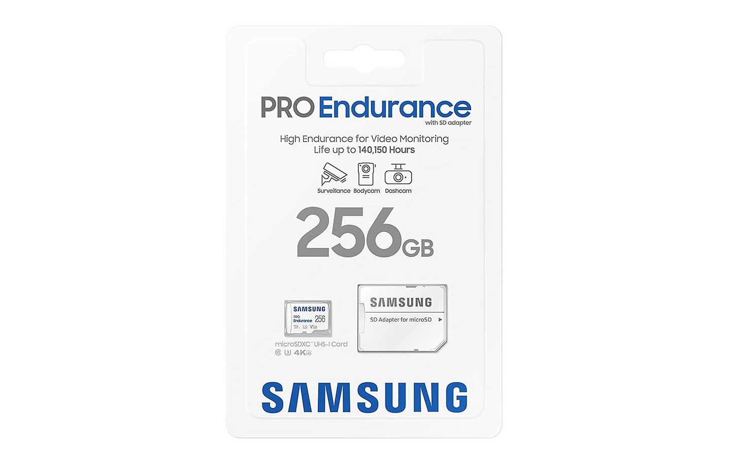 Samsung says its new 256GB Pro Endurance microSD cards can write for 16  years straight: Digital Photography Review