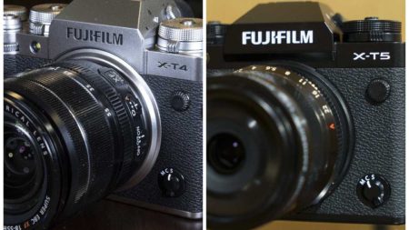 Fujifilm X-T5 vs X-T4