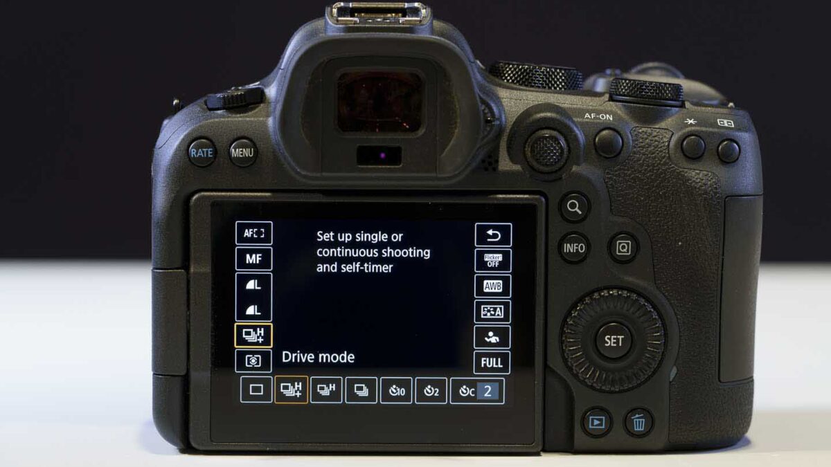 Canon EOS R6 II - quick menu