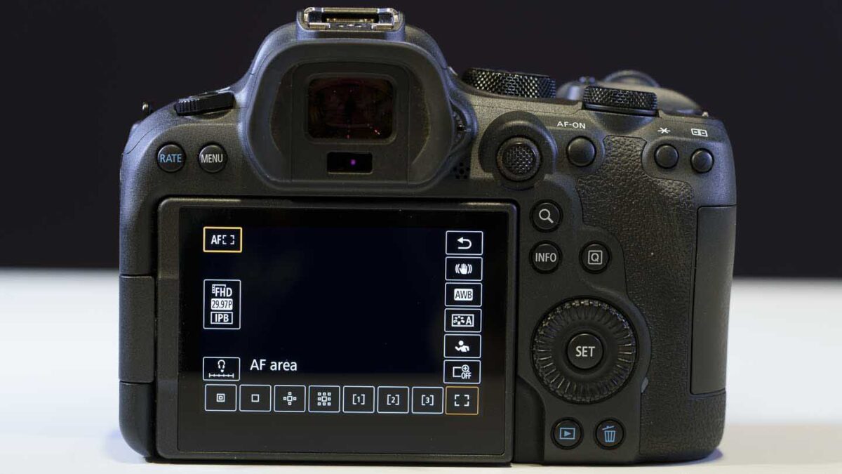 Canon EOS R6 II - rear of camera
