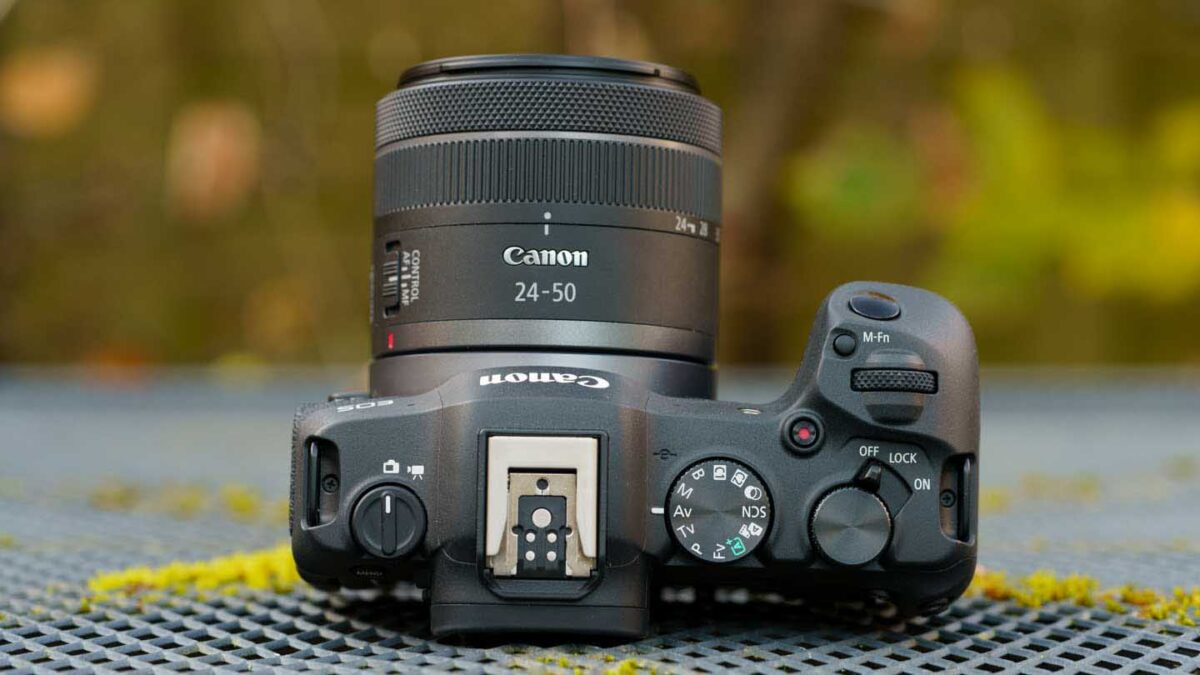 Canon EOS R8 review: top of camera
