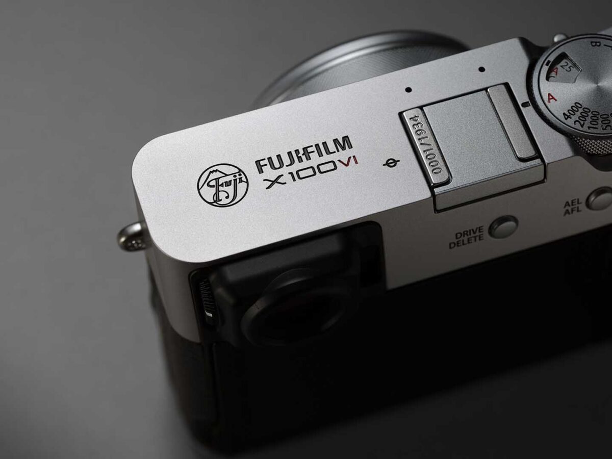 Fujifilm X100VI limited edition showing the original 1934 Fujifilm logo
