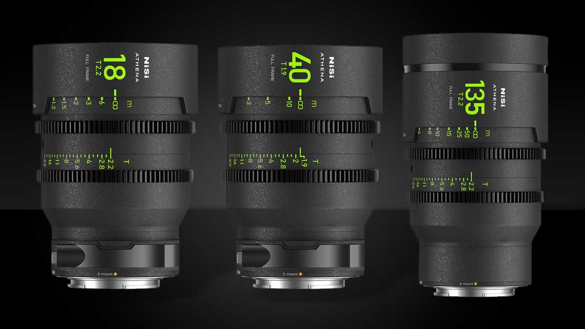 NiSi Athena 18mm, 40mm and 135mm lenses announced