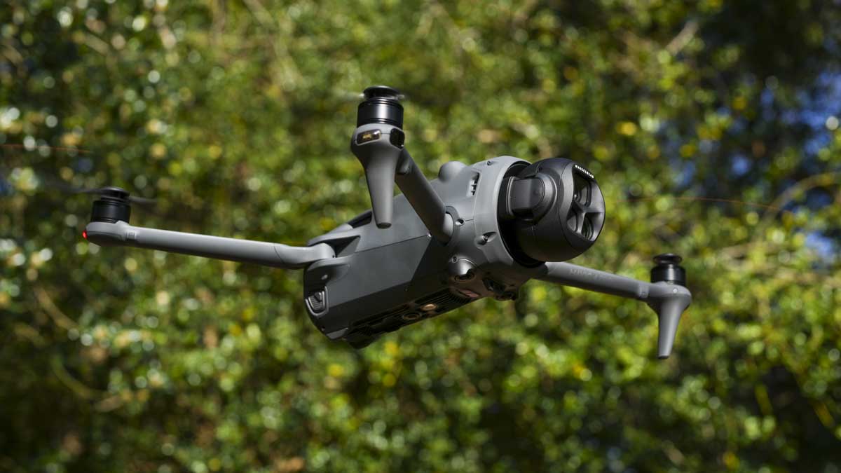 DJI Mavic 4 Pro in flight main camera