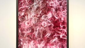A close up picture of Boris Becker's ex-wife's pink carpet