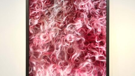 A close up picture of Boris Becker's ex-wife's pink carpet