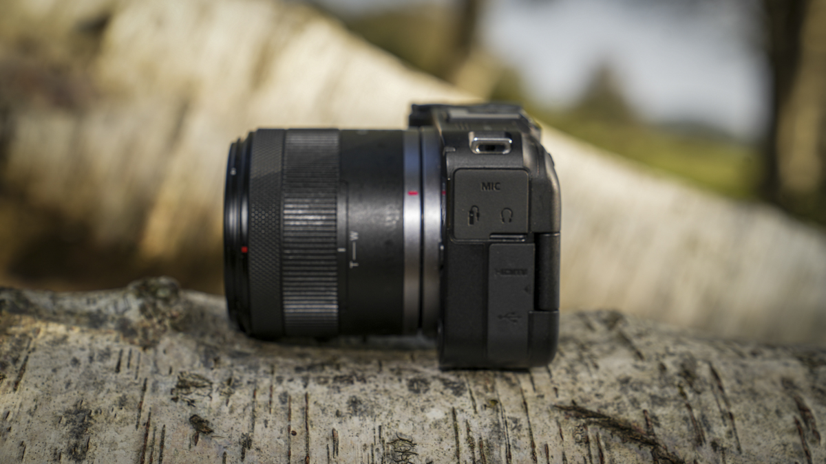 Canon EOS R50 V left side