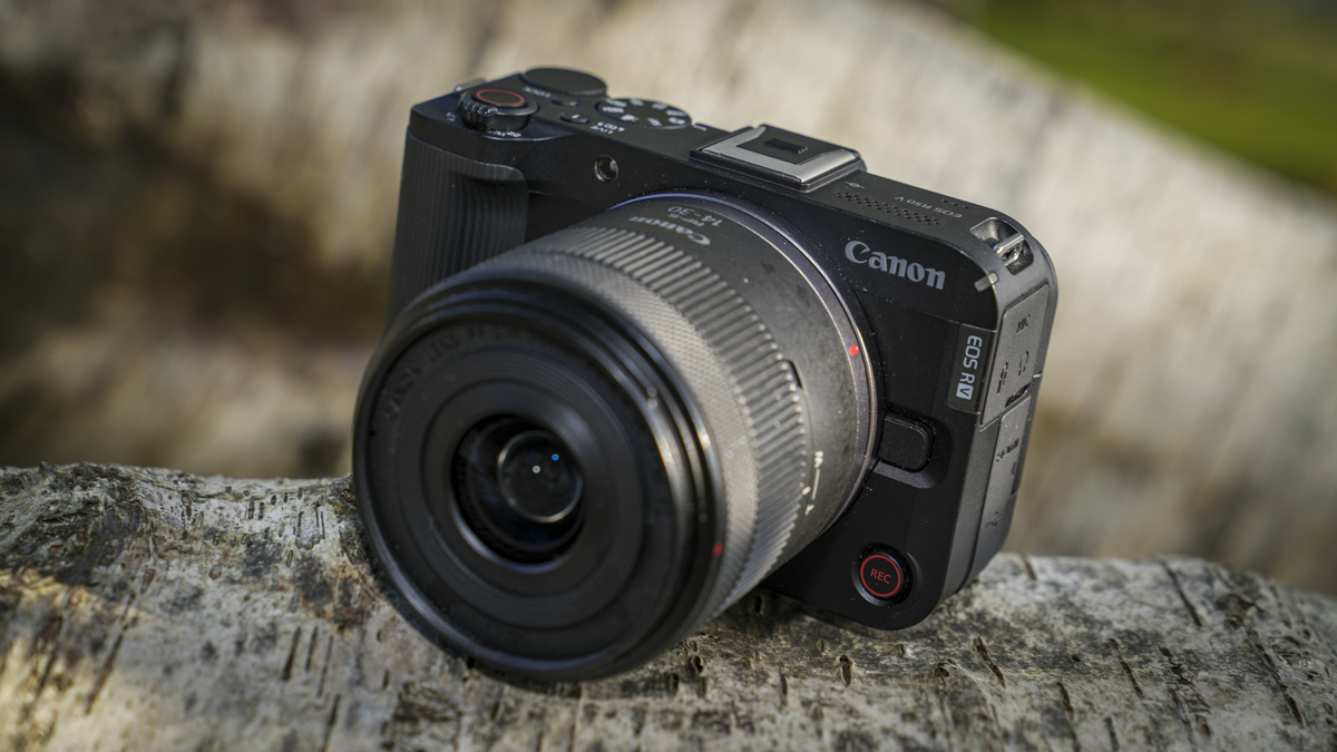 Canon EOS R50 V front angle