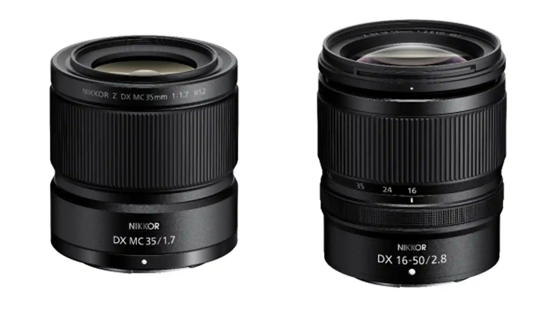 Nikon NIKKOR Z DX 16-50mm and DX MC 35mm Lenses