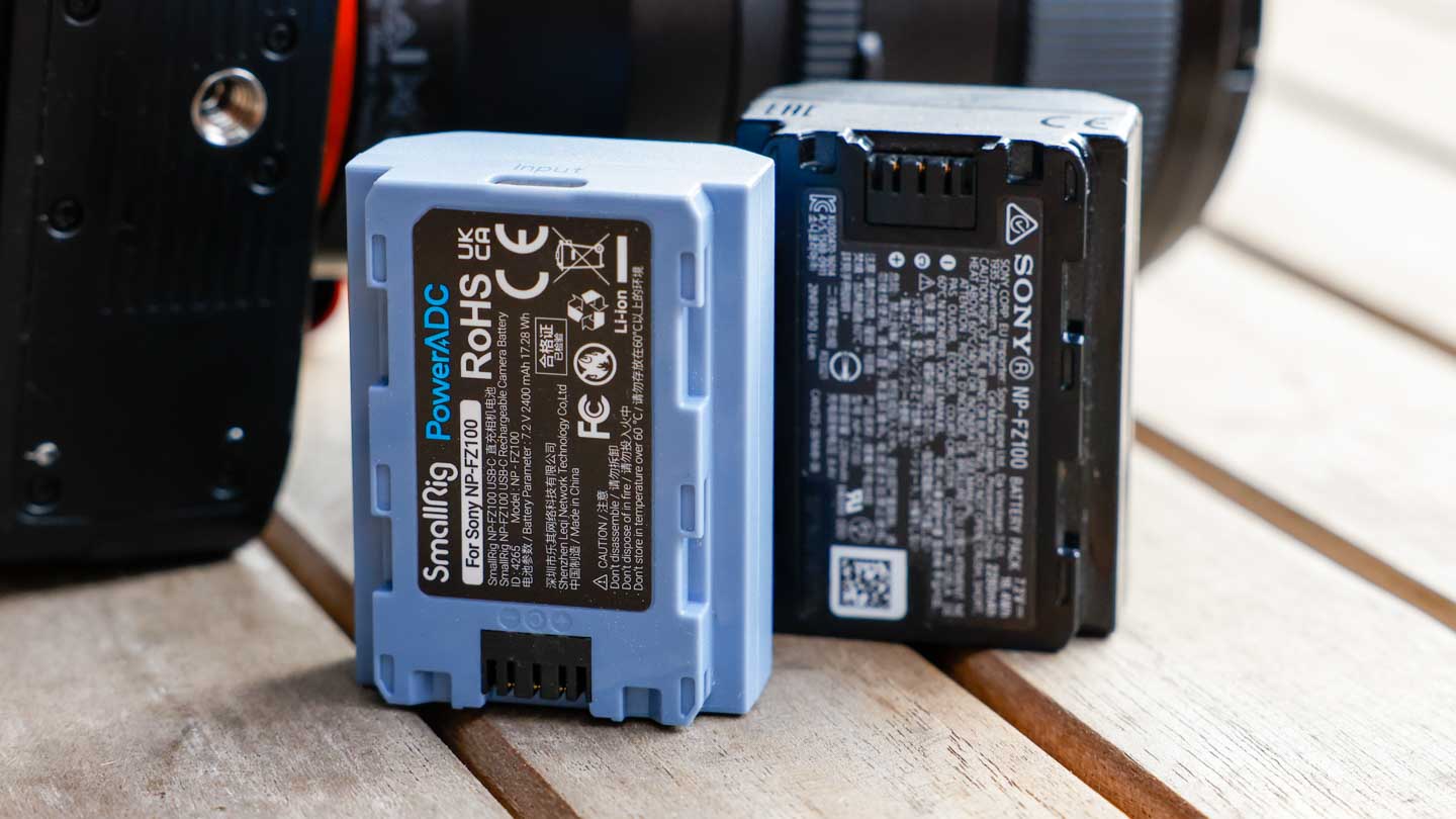 SmallRig FZ100 - alongside Official Sony FZ100