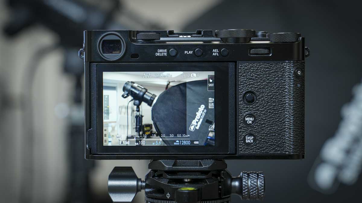 Fujifilm X-E5 review screen