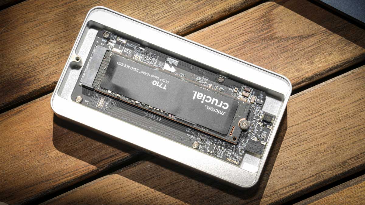 Orico Thunderbolt 5 Enclosure X50 Review - with SSD installed