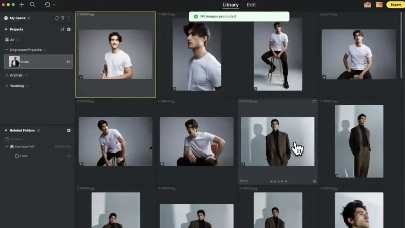 Evoto 8.0 adds video portrait retouching in DaVinci Resolve, story-based culling and mobile tethering