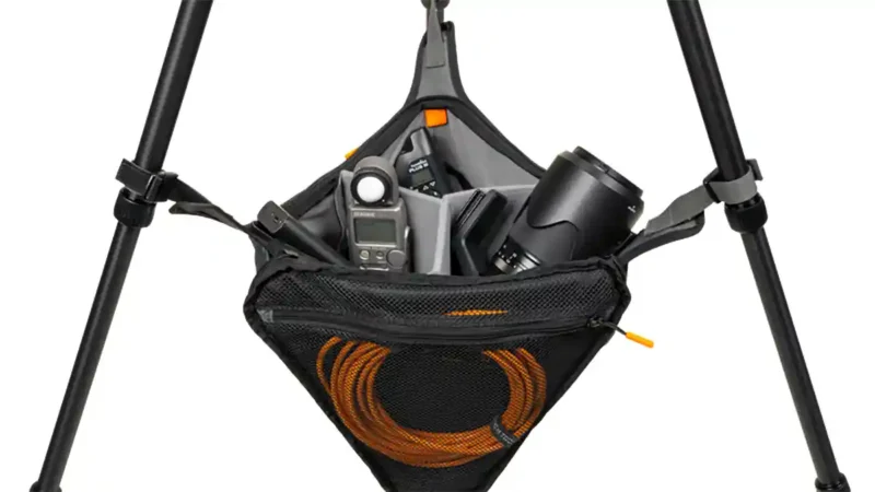EMBARGO Tether Tools Tripod Hammocks turn dead space under your tripod into gear storage