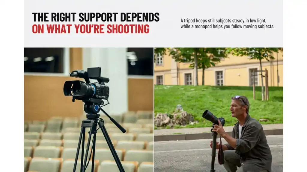 The right camera support depends on what you're shooting